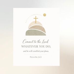 DDS Art Print, 8x10, Bible Verse, Paper Print, Unframed, Boho Series